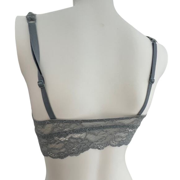 Victoria’s Secret PINK Gray Lace Bralette - Picture 2 of 5